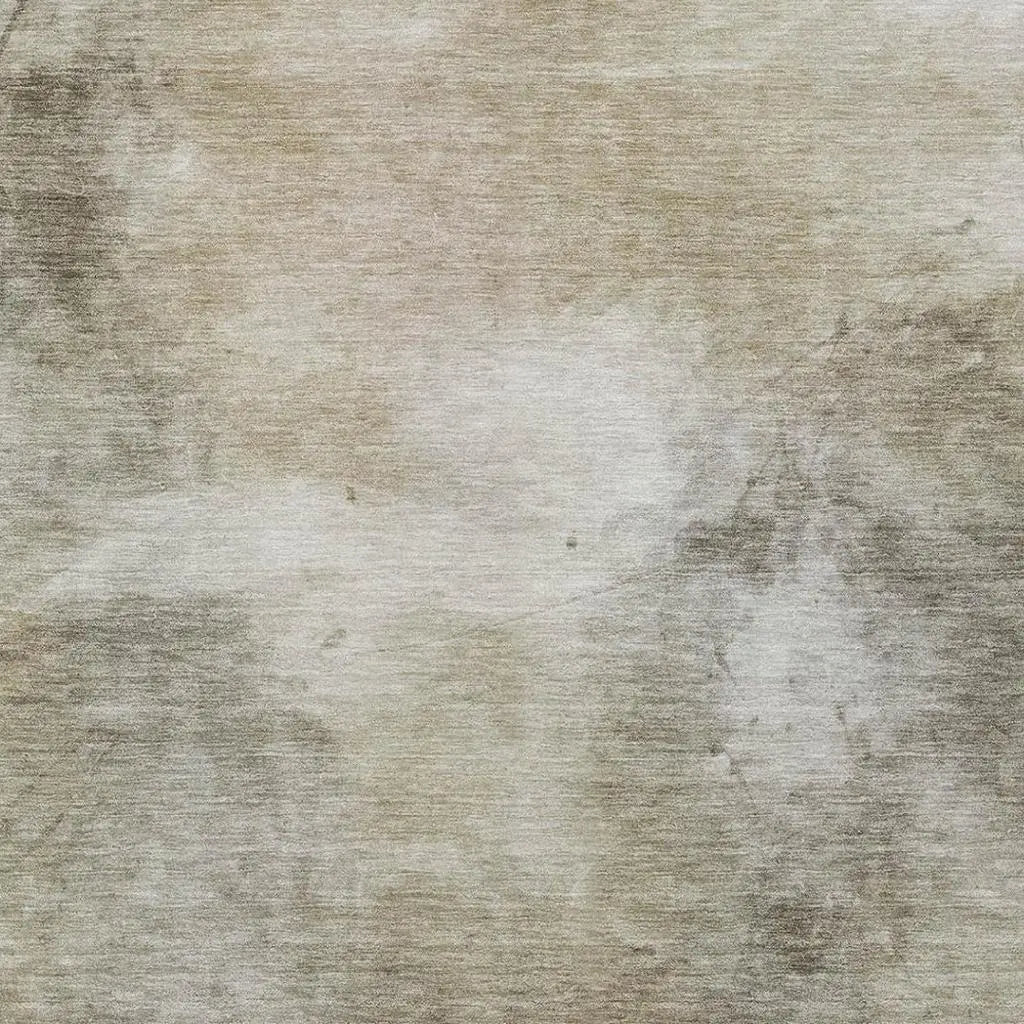 5' X 8' Khaki And Brown Abstract Washable Indoor Outdoor Area Rug Homeroots Outdoor
