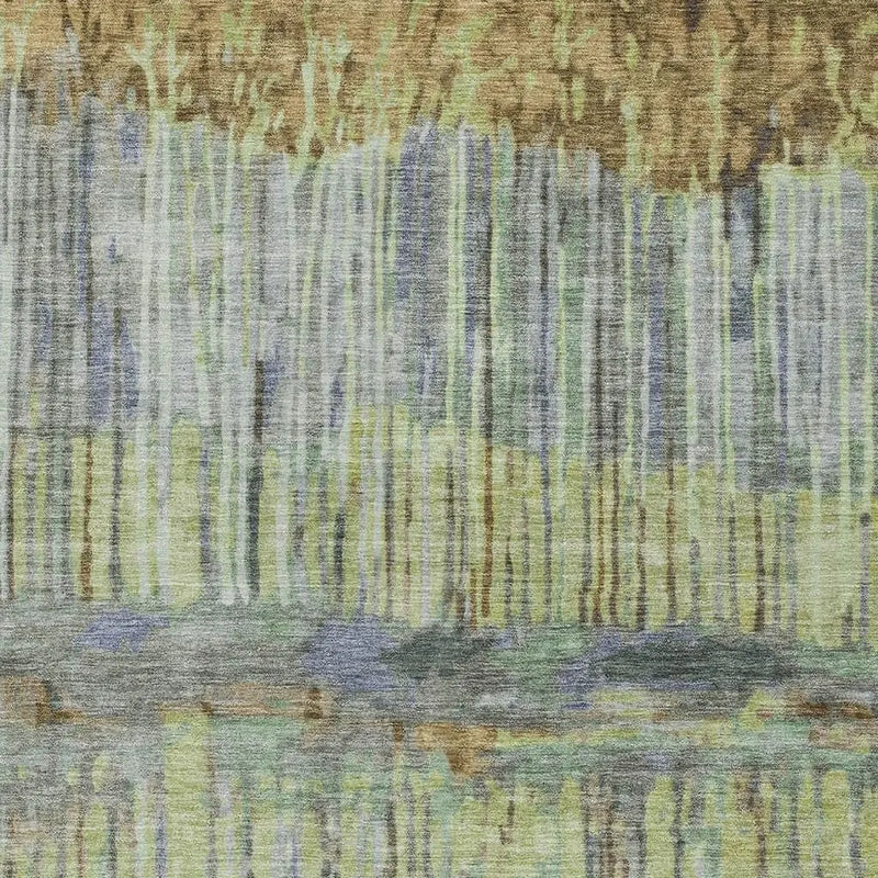 5' X 8' Khaki And Taupe Abstract Washable Indoor Outdoor Area Rug Homeroots Outdoor