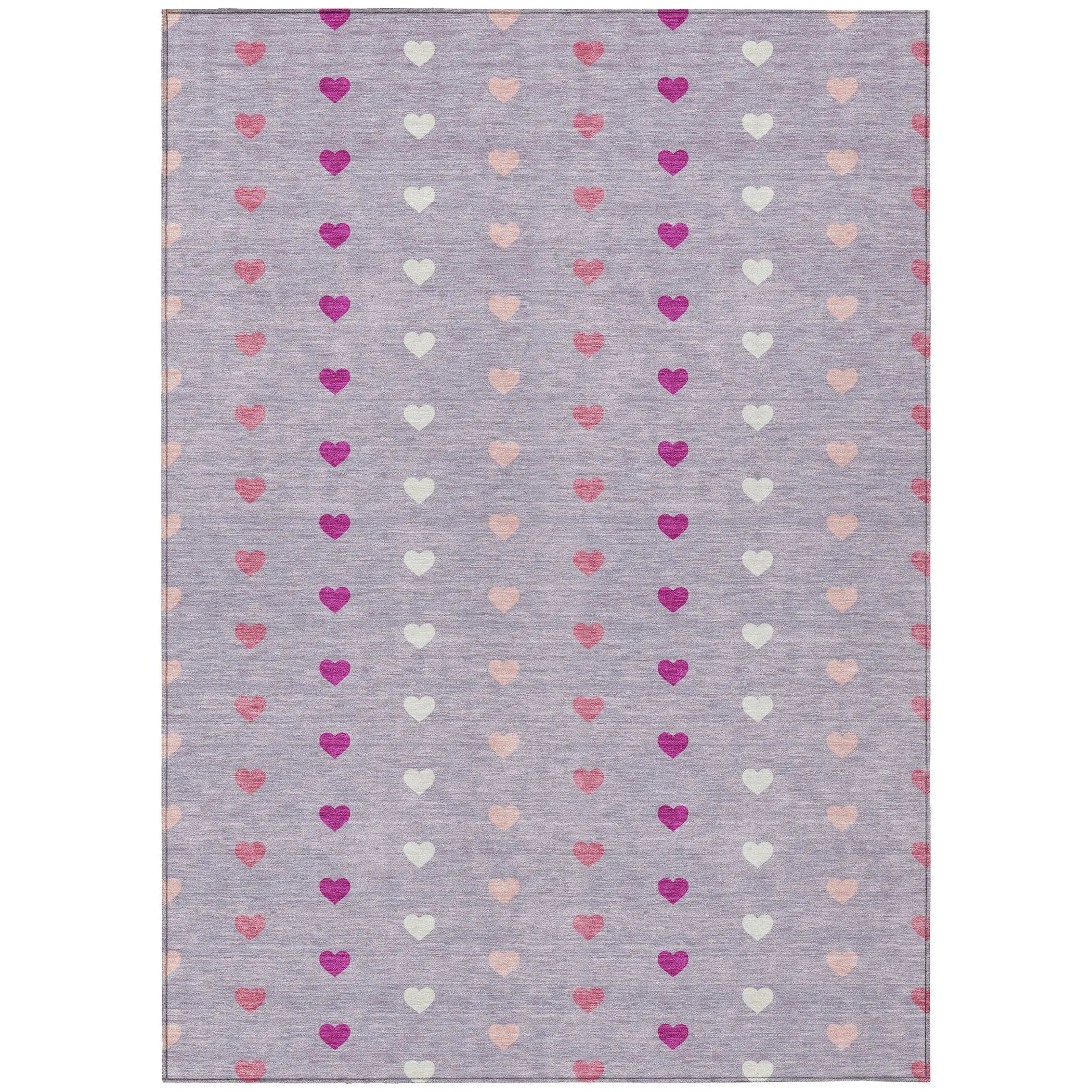 5' X 8' Lavender And Pink Geometric Washable Indoor Outdoor Area Rug Homeroots Outdoor