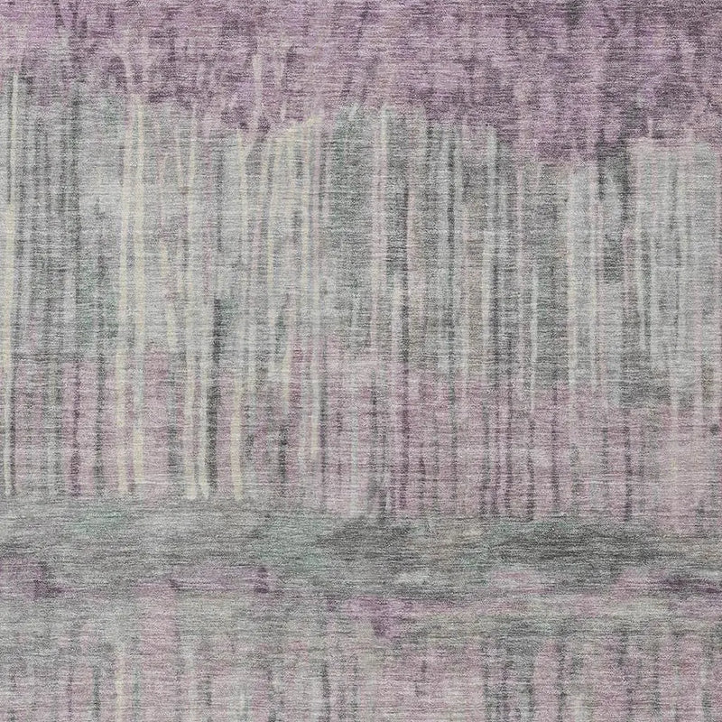 5' X 8' Lavender And Plum Abstract Washable Indoor Outdoor Area Rug Homeroots Outdoor