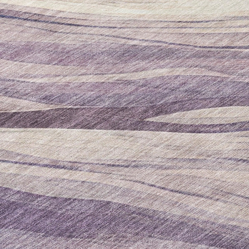 5' X 8' Lavender And Purple Abstract Washable Indoor Outdoor Area Rug Homeroots Outdoor