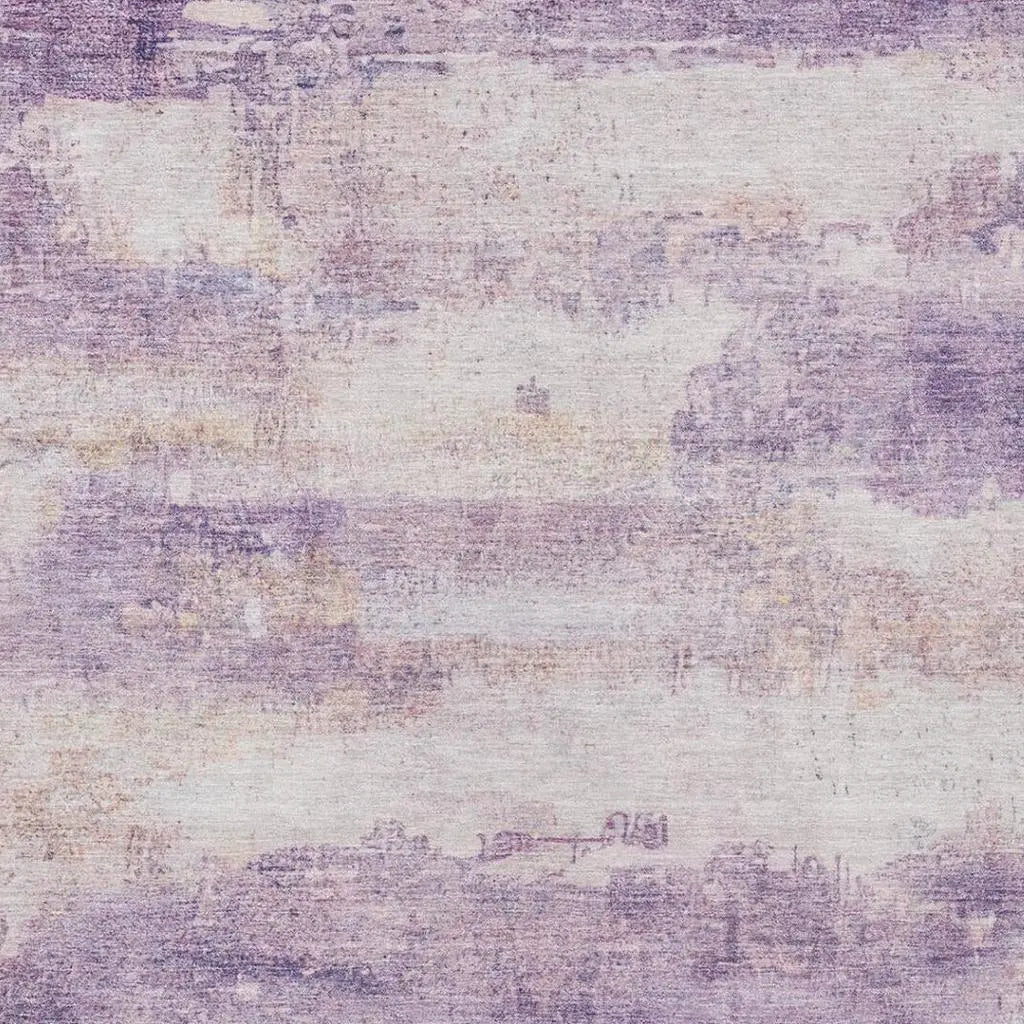 5' X 8' Lavender And Purple Abstract Washable Indoor Outdoor Area Rug Homeroots Outdoor