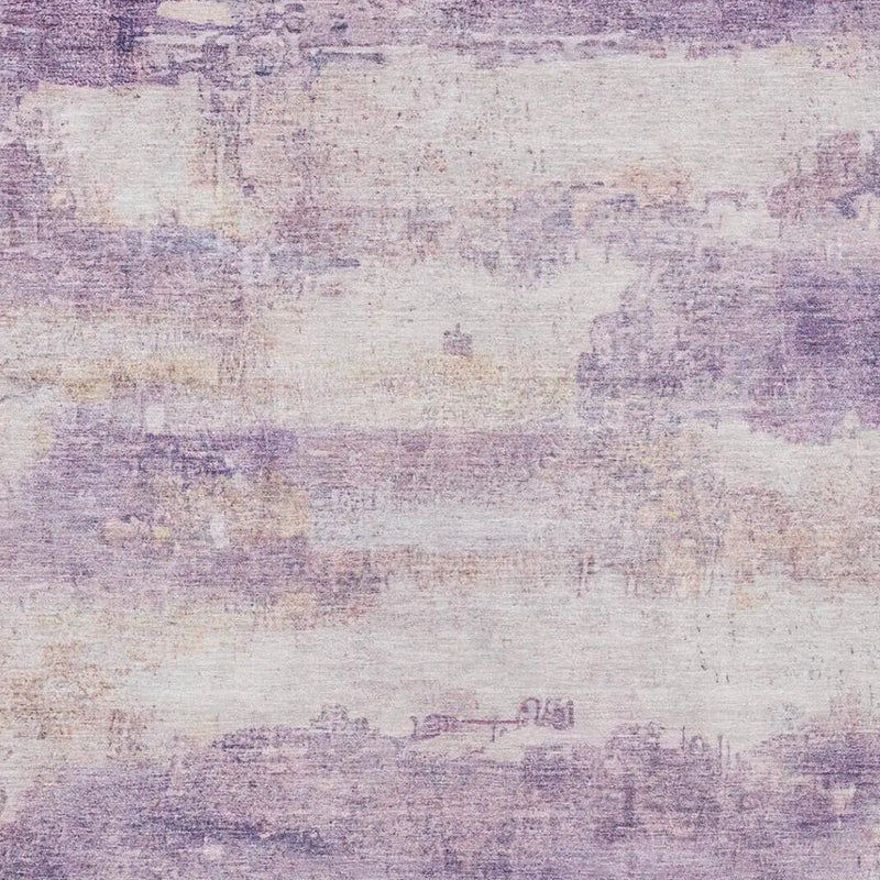 5' X 8' Lavender And Purple Abstract Washable Indoor Outdoor Area Rug Homeroots Outdoor