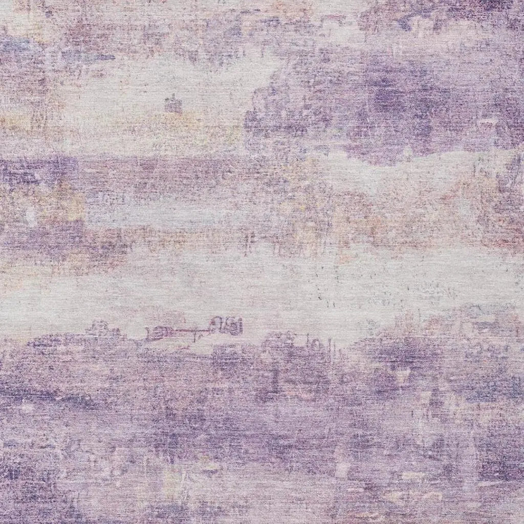 5' X 8' Lavender And Purple Abstract Washable Indoor Outdoor Area Rug Homeroots Outdoor