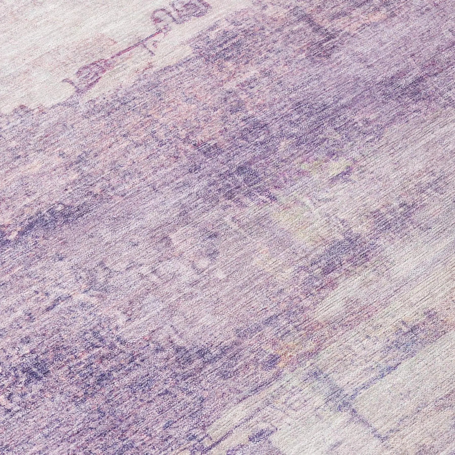 5' X 8' Lavender And Purple Abstract Washable Indoor Outdoor Area Rug Homeroots Outdoor