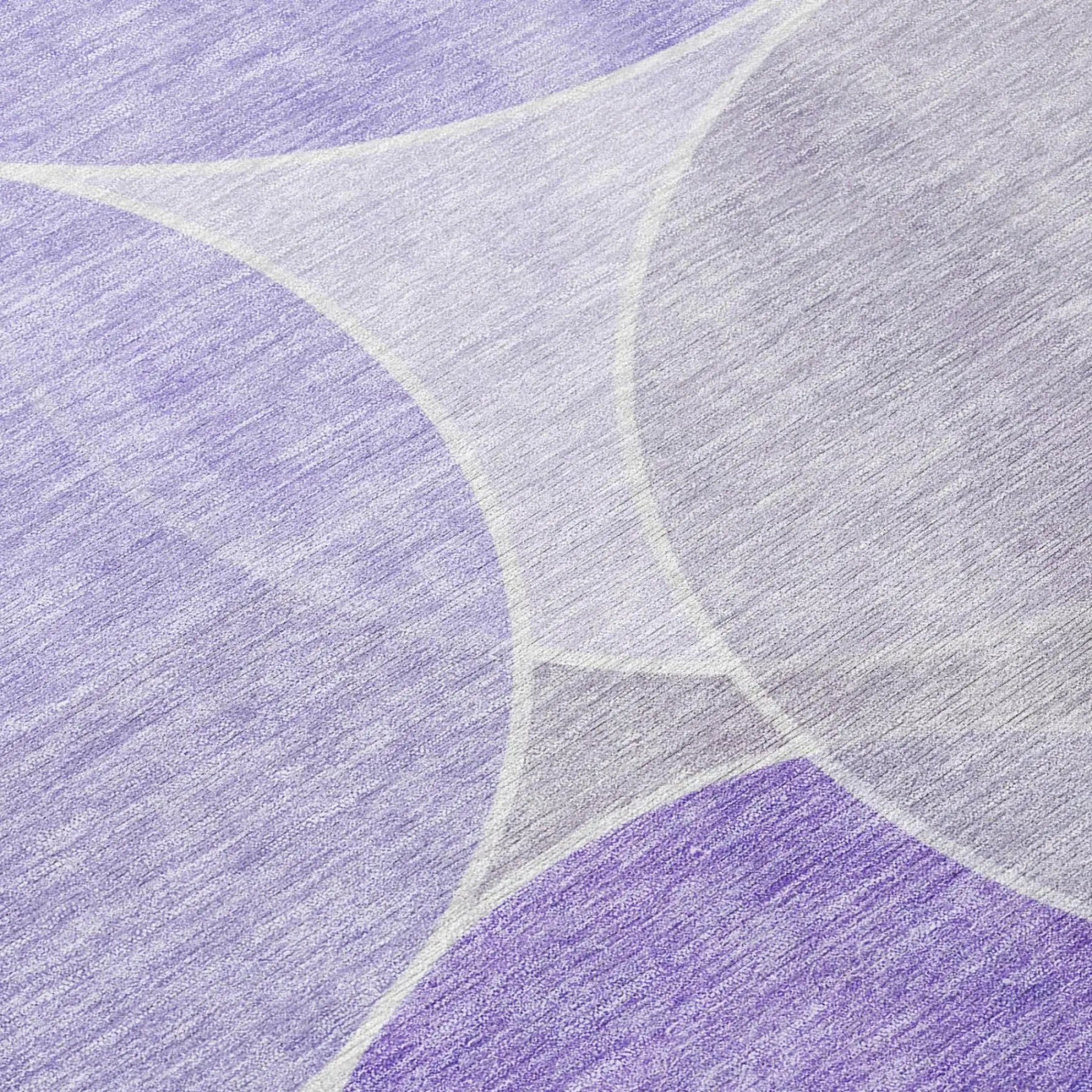 5' X 8' Lavender And Purple Geometric Washable Indoor Outdoor Area Rug Homeroots Outdoor