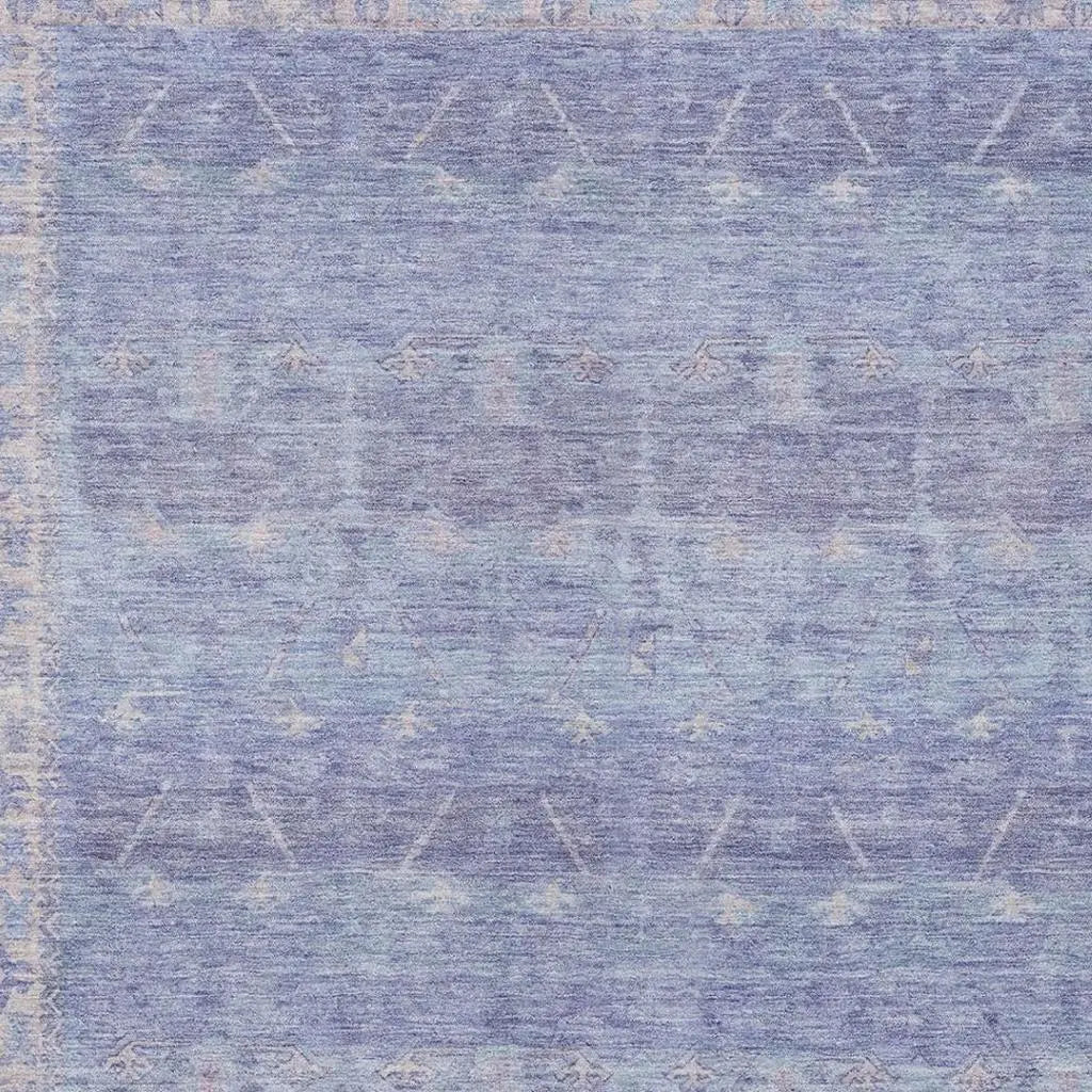 5' X 8' Lavender And Purple Tribal Washable Indoor Outdoor Area Rug Homeroots Outdoor