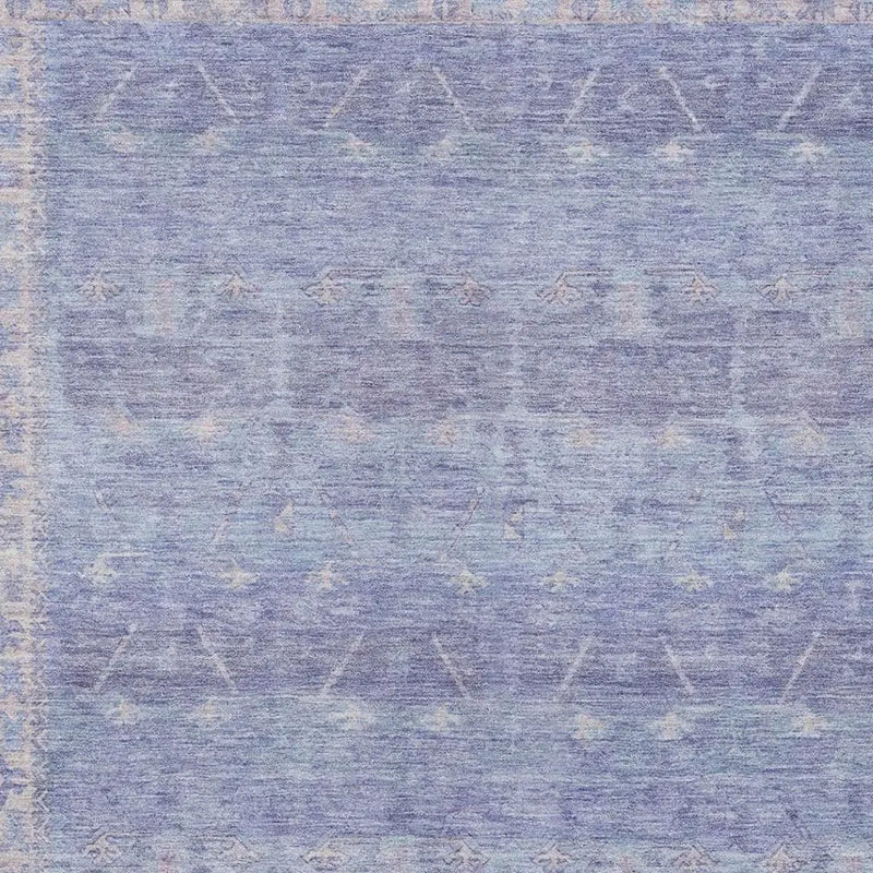 5' X 8' Lavender And Purple Tribal Washable Indoor Outdoor Area Rug Homeroots Outdoor