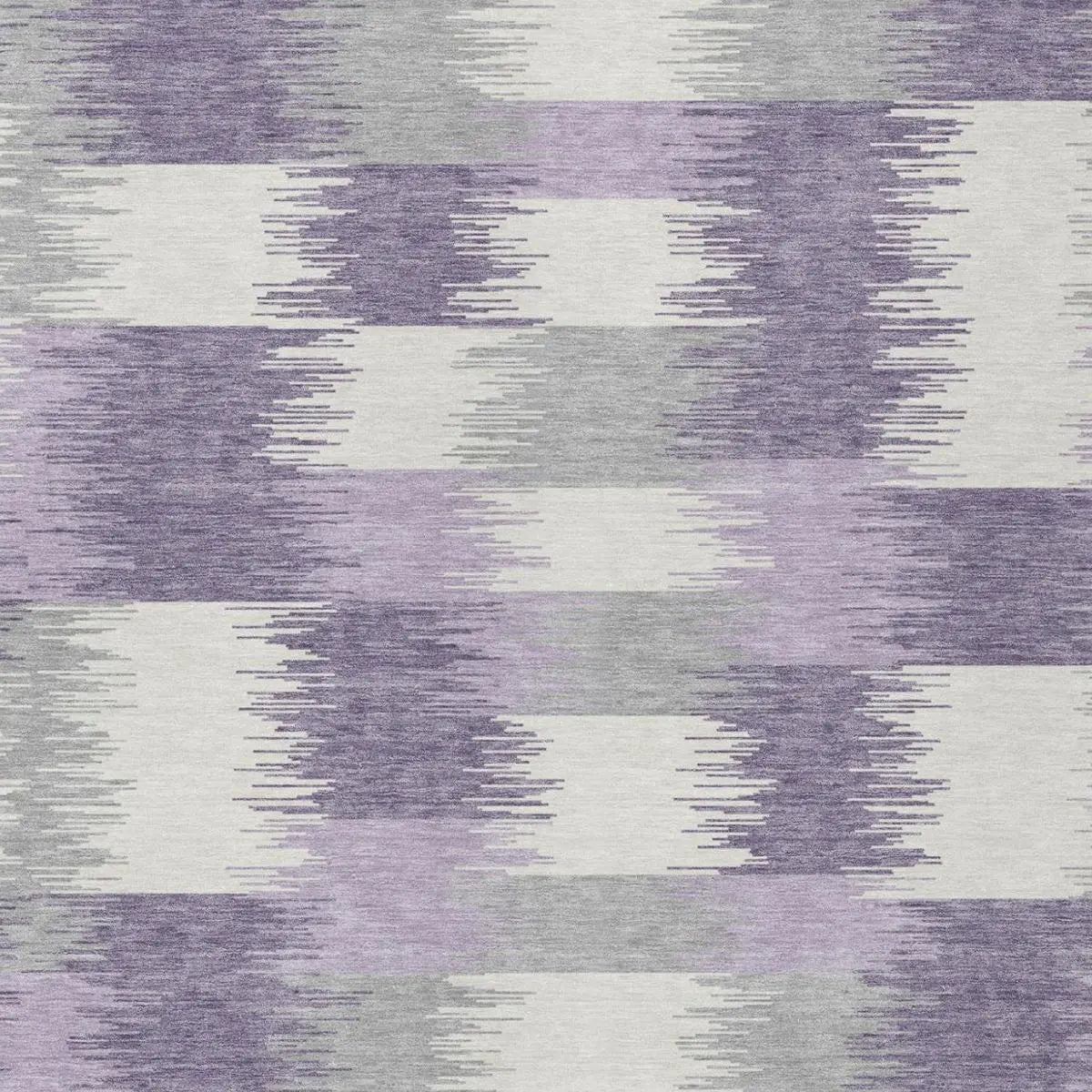 5' X 8' Lilac And Purple Geometric Washable Indoor Outdoor Area Rug Homeroots Outdoor