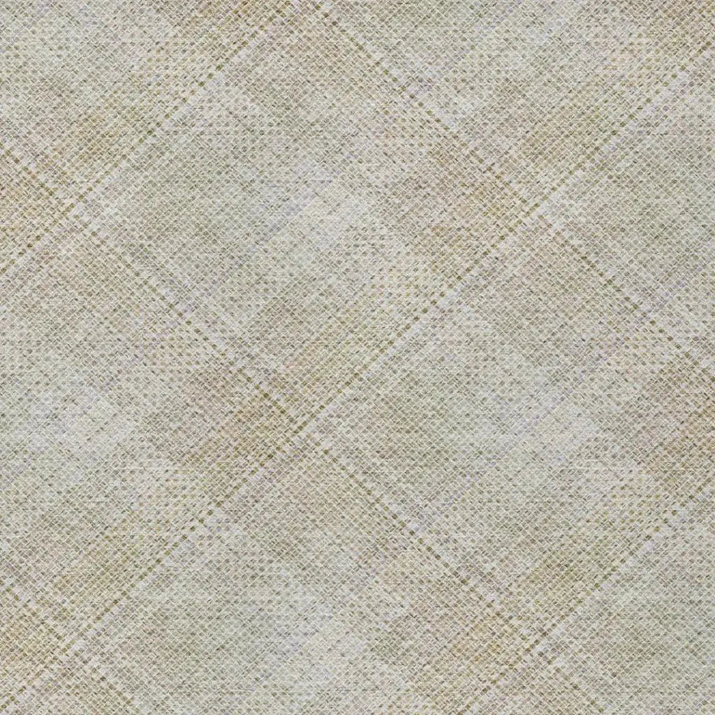 5' X 8' Linen And Ivory Plaid Washable Indoor Outdoor Area Rug Homeroots Outdoor