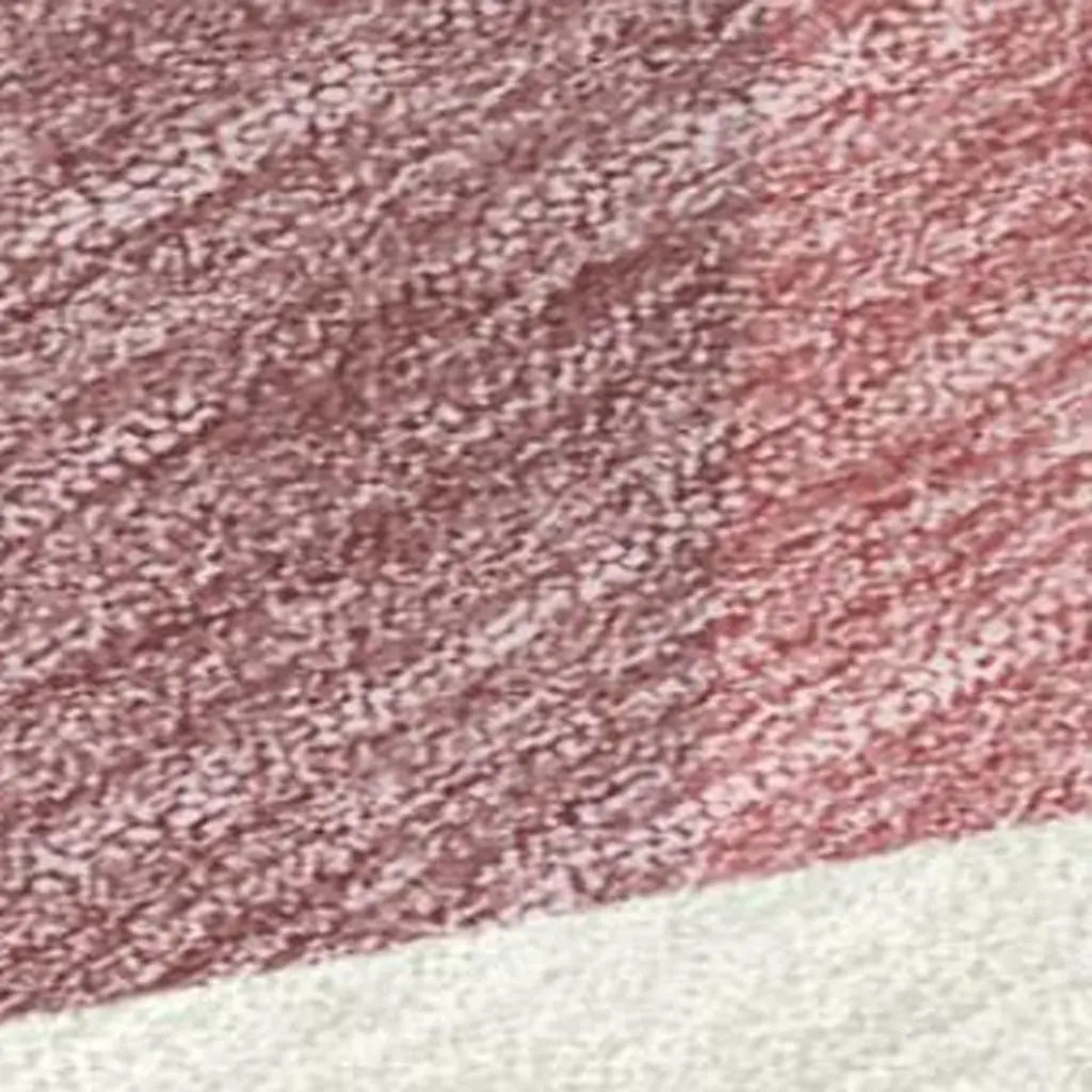 5' X 8' Mauve And Pink Geometric Washable Indoor Outdoor Area Rug Homeroots Outdoor