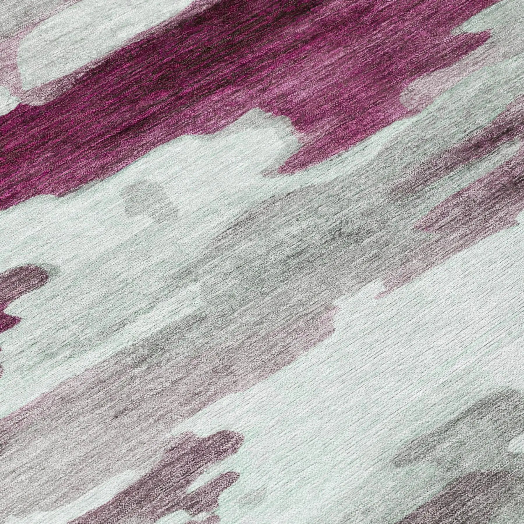5' X 8' Merlot And Red Abstract Washable Indoor Outdoor Area Rug Homeroots Outdoor