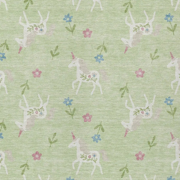 5' X 8' Mint Green And Ivory Floral Washable Indoor Outdoor Area Rug Homeroots Outdoor