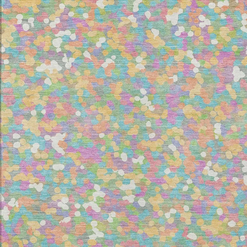 5' X 8' Mint Green And Ivory Geometric Washable Indoor Outdoor Area Rug Homeroots Outdoor