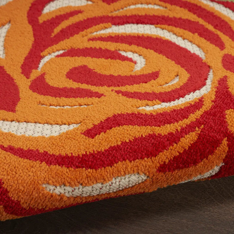 5' X 8' Multicolor Floral Stain Resistant Non Skid Area Rug Homeroots Outdoor
