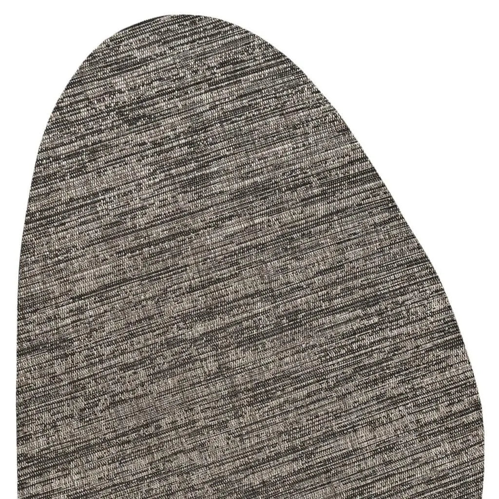 5' X 8' Natural And Black Medallion Indoor Outdoor Area Rug Homeroots Outdoor