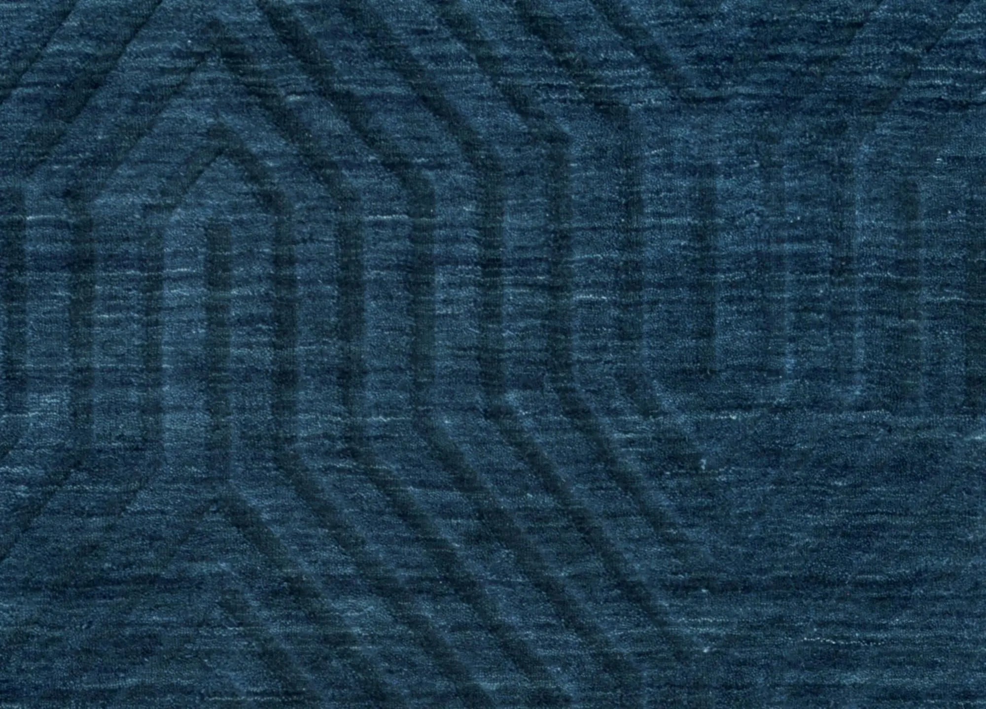 5' X 8' Navy Blue And Blue Wool Geometric Hand Tufted Area Rug Homeroots Home Decor