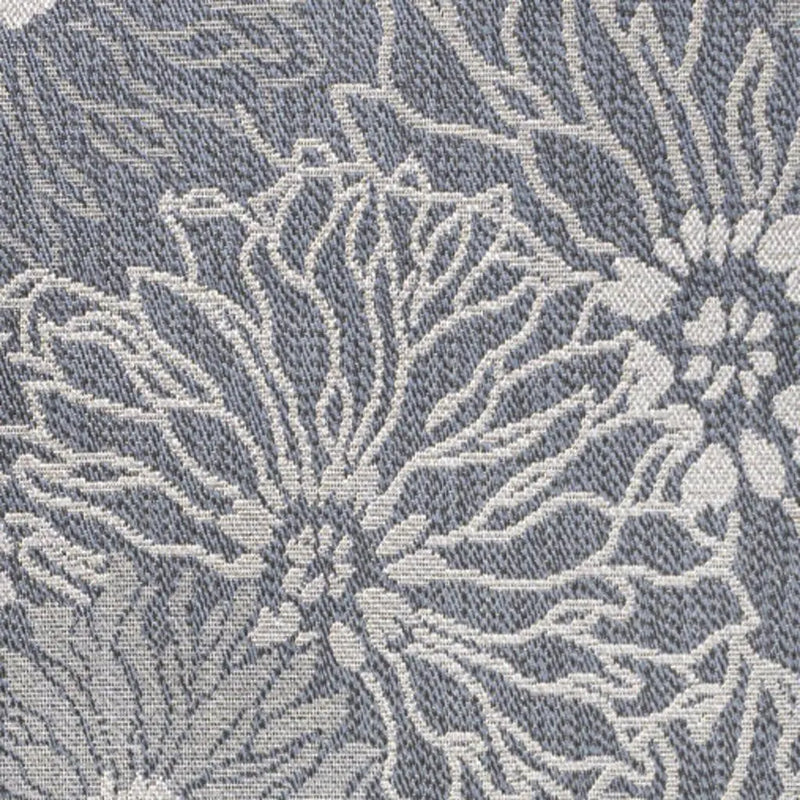 5' X 8' Navy Blue And Gray Floral Indoor Outdoor Area Rug Homeroots Outdoor