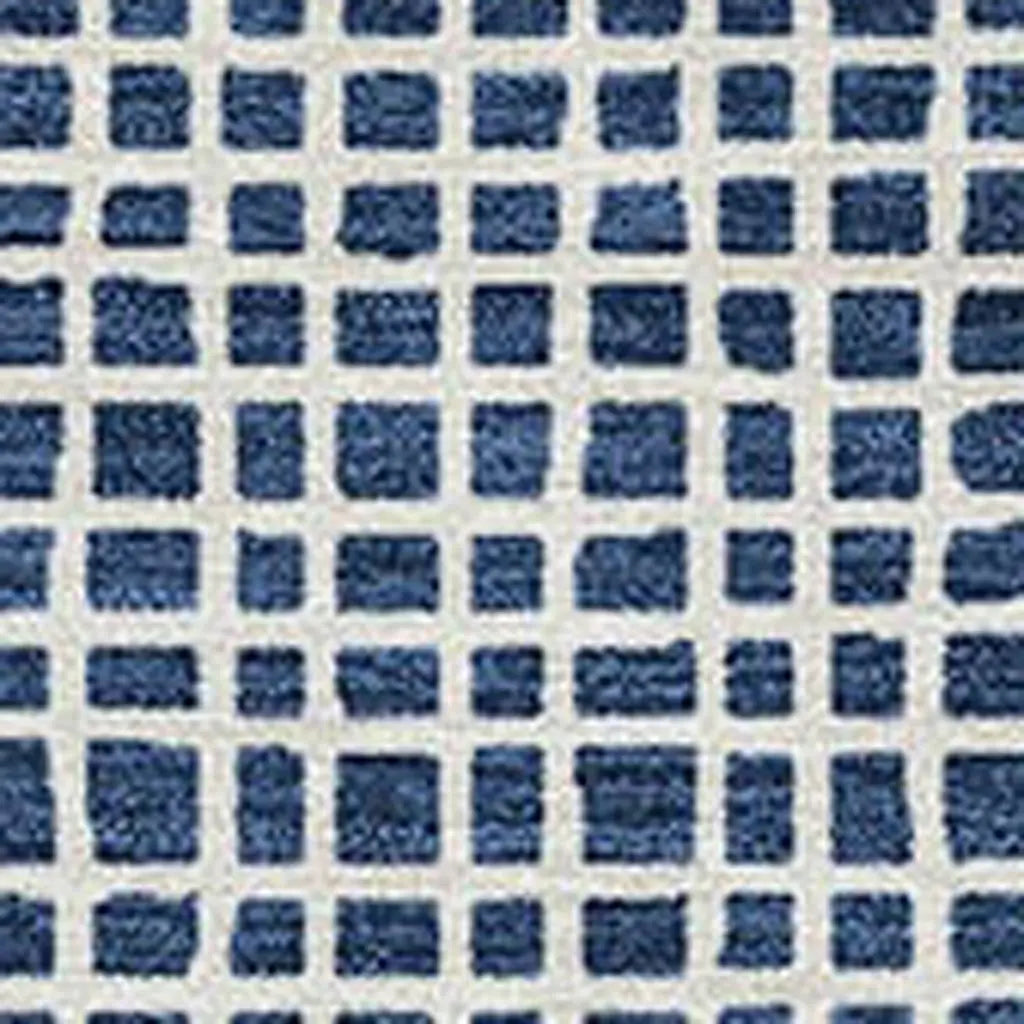 5' X 8' Navy Blue And Ivory Striped Washable Indoor Outdoor Area Rug Homeroots Outdoor