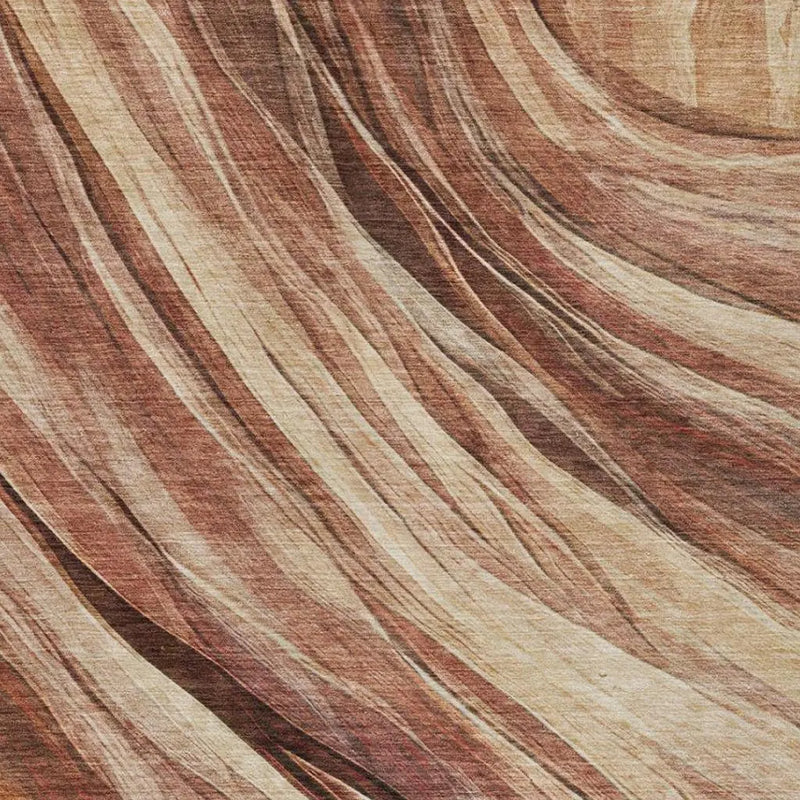 5' X 8' Orange And Burgundy Abstract Washable Indoor Outdoor Area Rug Homeroots Outdoor