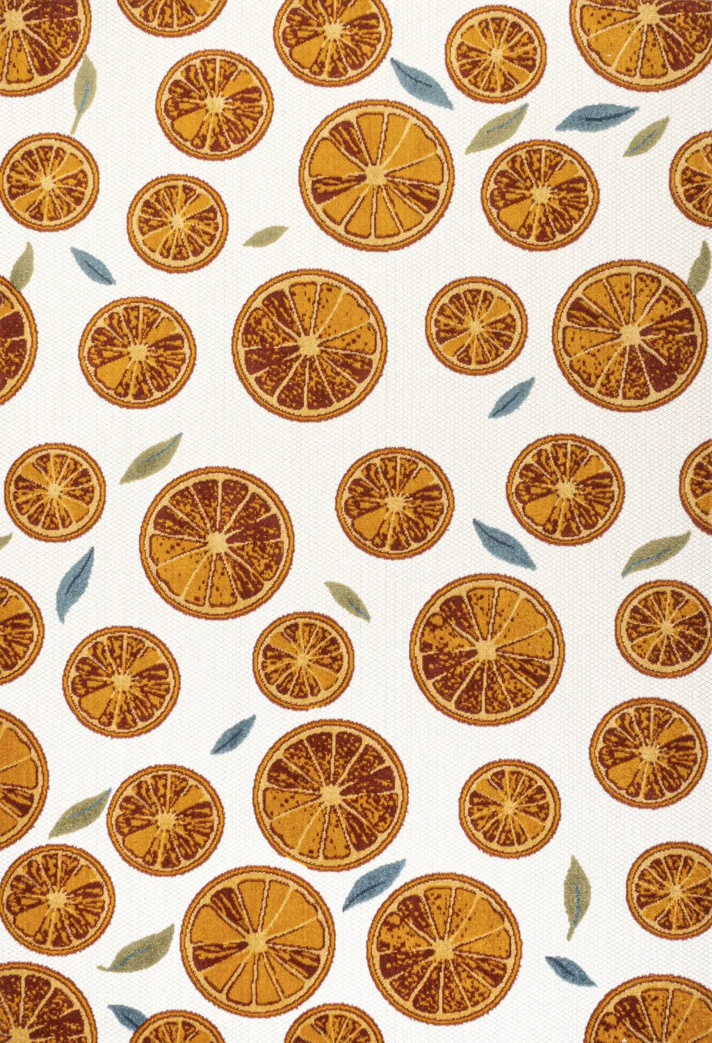5' X 8' Orange And Cream Polka Dot Indoor Outdoor Area Rug Homeroots Outdoor