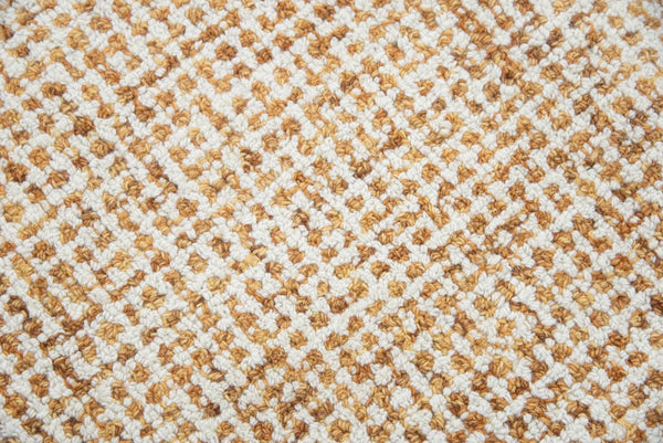 5' X 8' Orange And Ivory Wool Hand Tufted Area Rug Homeroots Home Decor