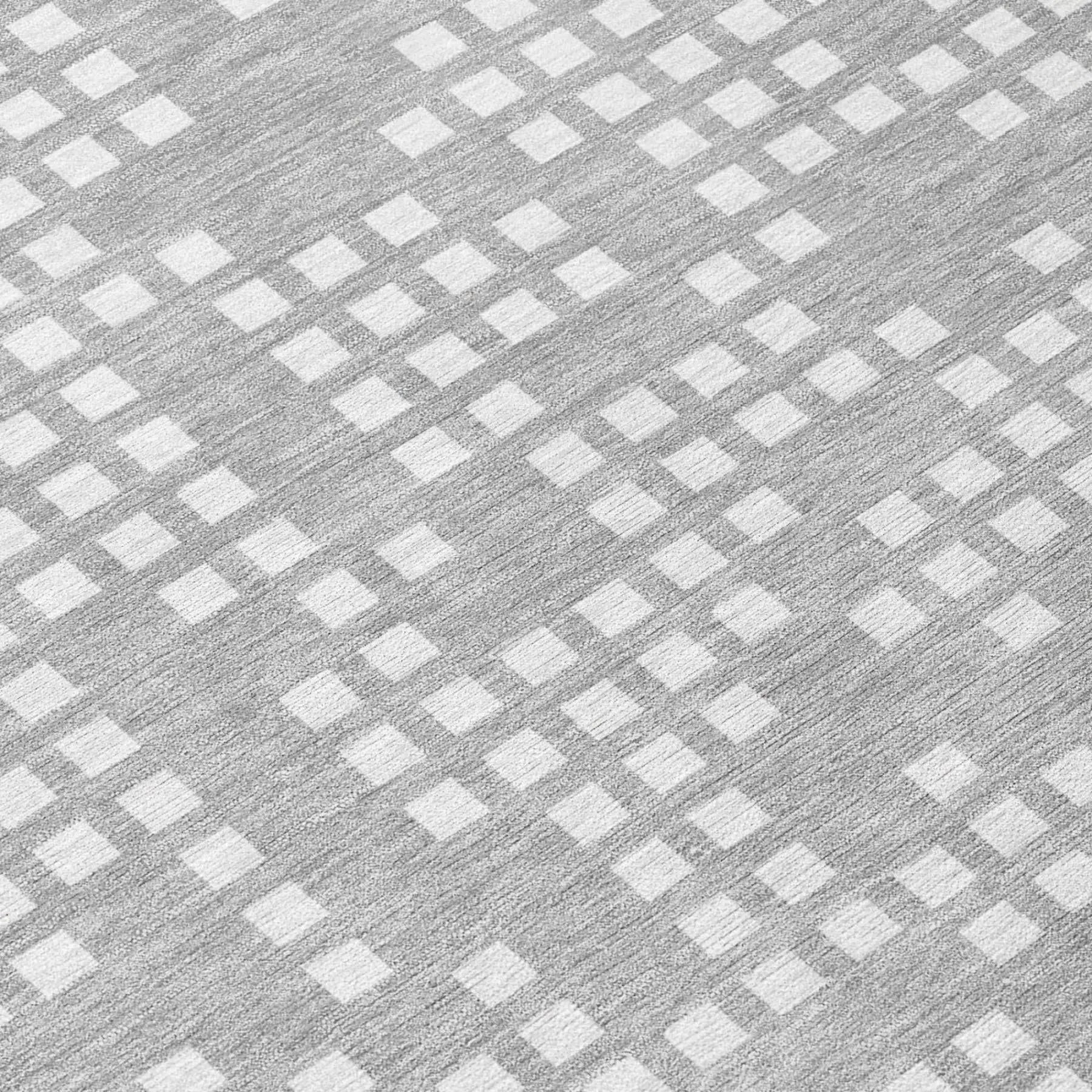 5' X 8' Pewter And Gray Abstract Washable Indoor Outdoor Area Rug Homeroots Outdoor