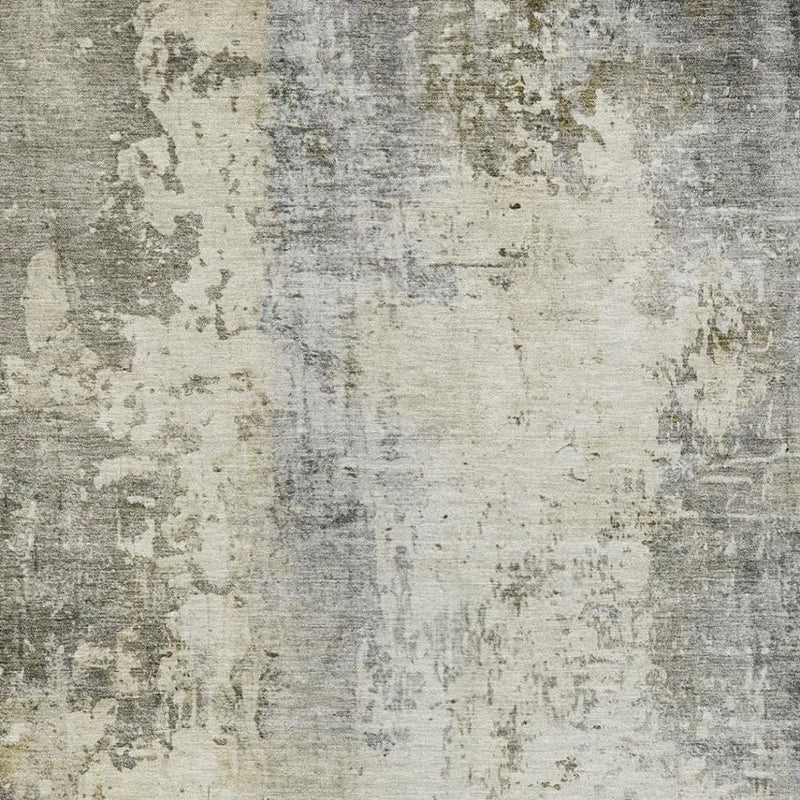 5' X 8' Pewter And Gray Abstract Washable Indoor Outdoor Area Rug Homeroots Outdoor