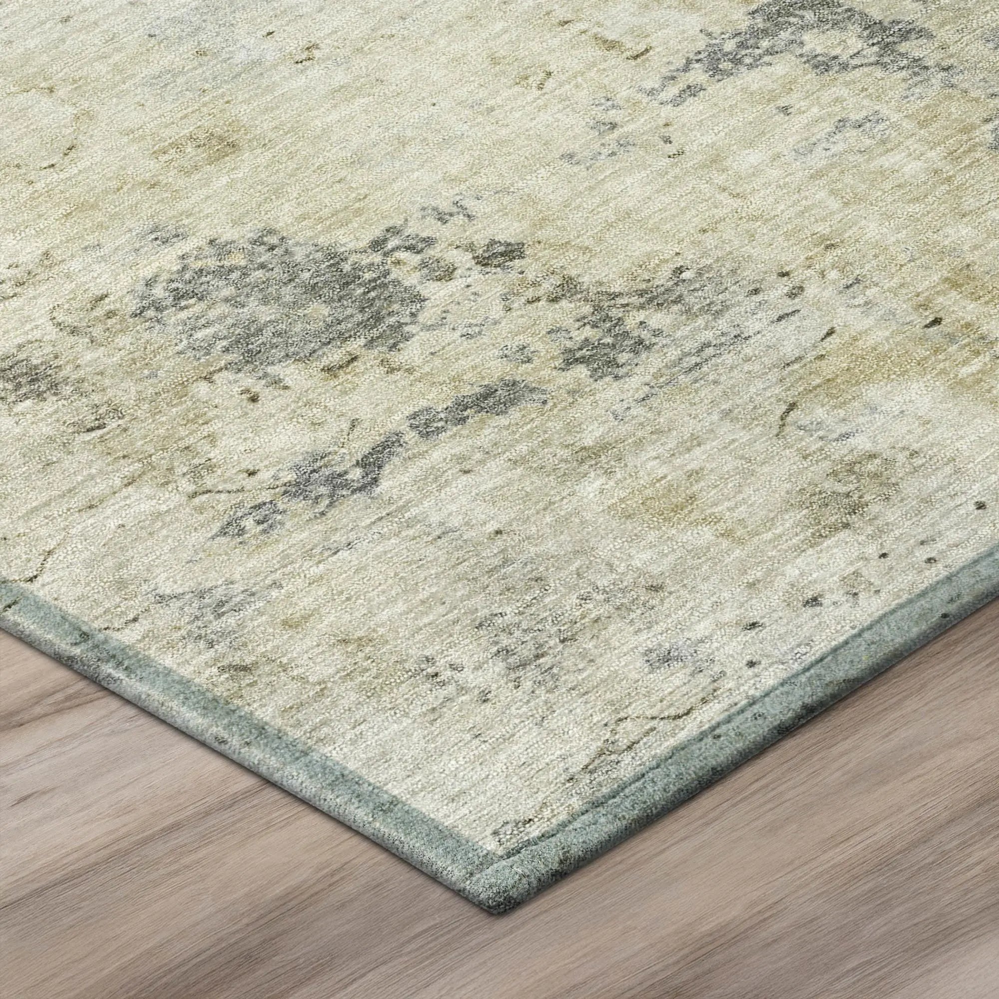 5' X 8' Pewter And Gray Abstract Washable Indoor Outdoor Area Rug Homeroots Outdoor