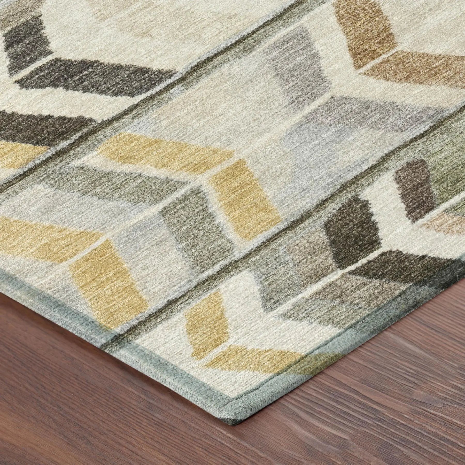 5' X 8' Pewter And Gray Tribal Washable Indoor Outdoor Area Rug Homeroots Outdoor