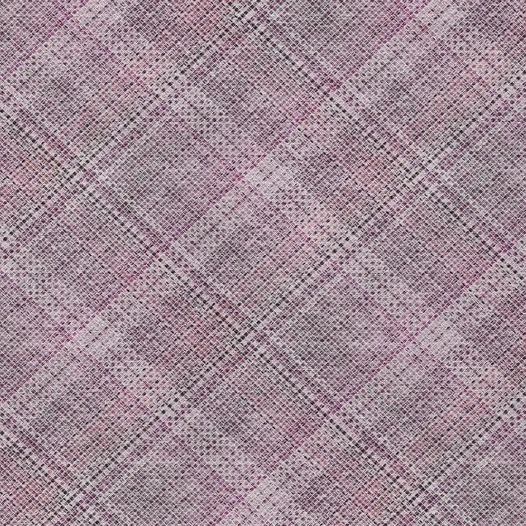 5' X 8' Pink And Blush Plaid Washable Indoor Outdoor Area Rug Homeroots Outdoor