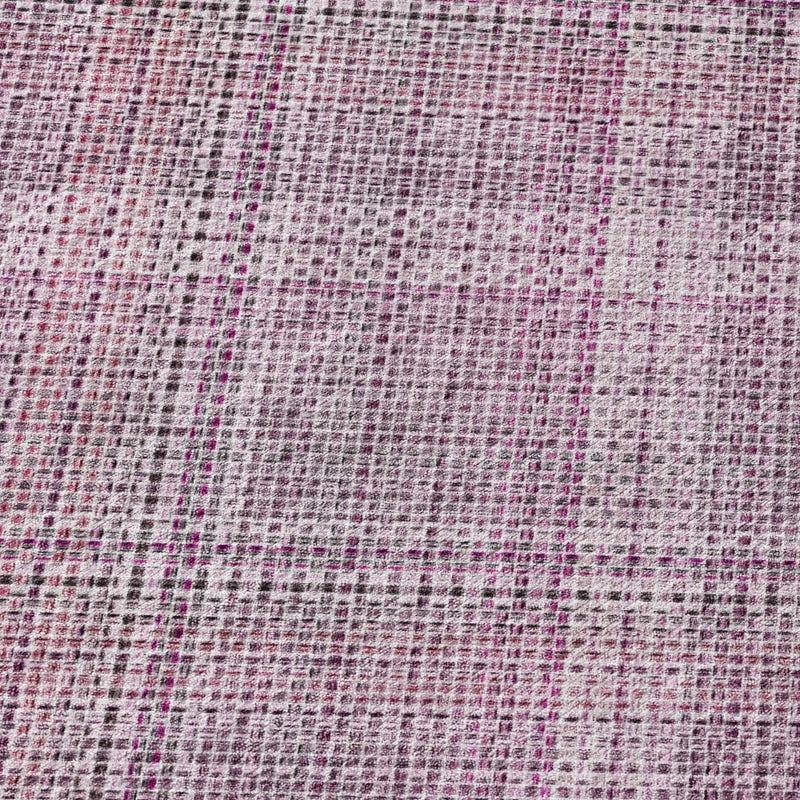 5' X 8' Pink And Blush Plaid Washable Indoor Outdoor Area Rug Homeroots Outdoor