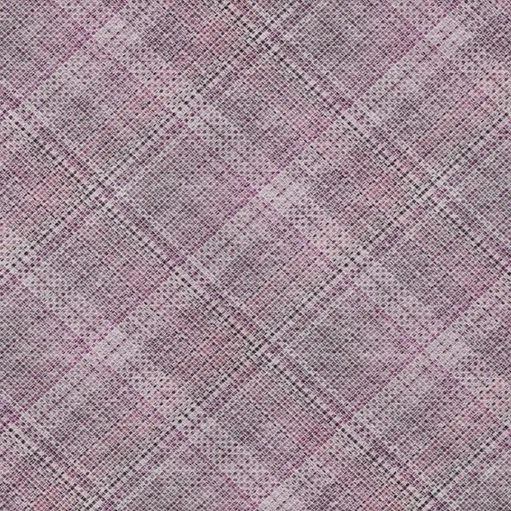 5' X 8' Pink And Blush Plaid Washable Indoor Outdoor Area Rug Homeroots Outdoor