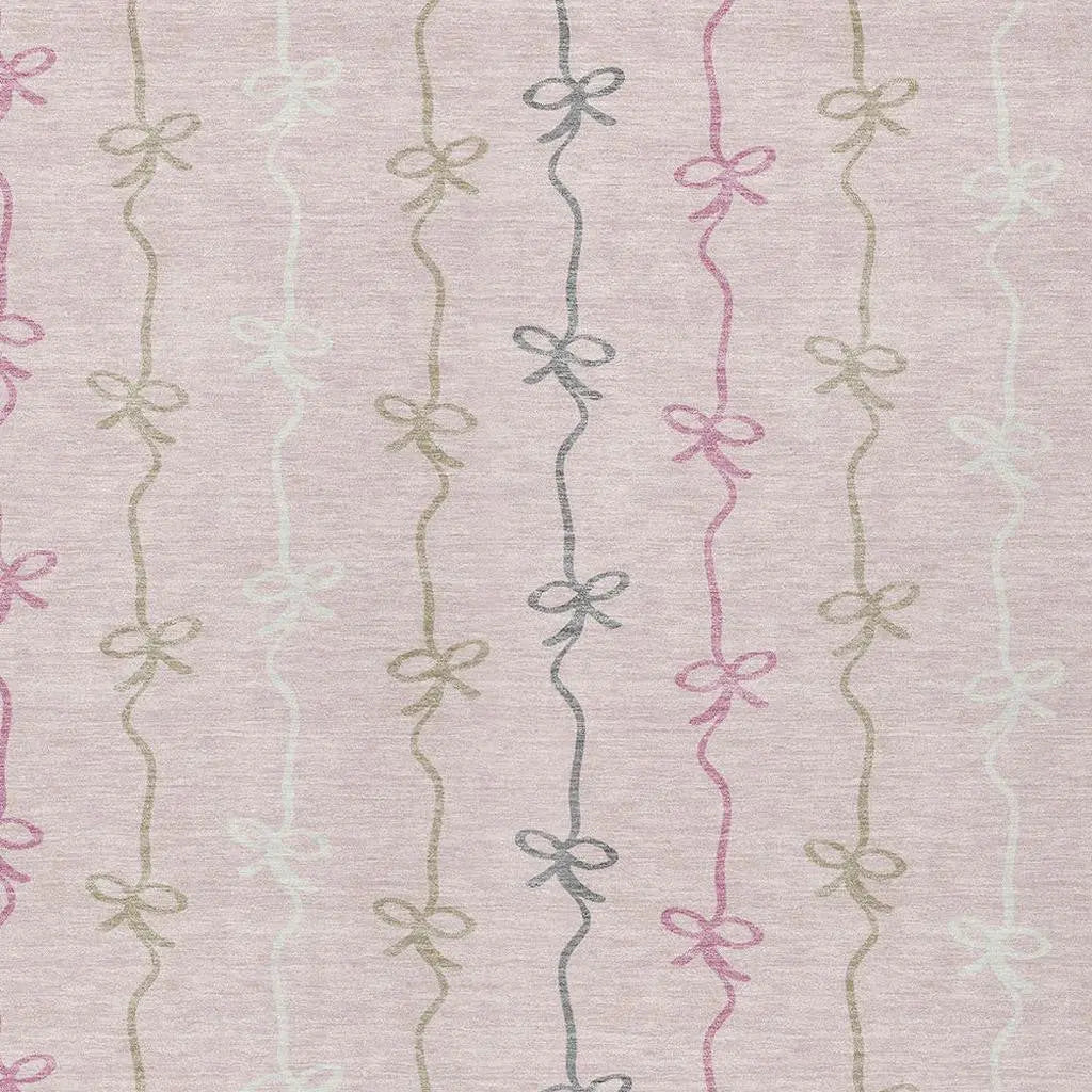 5' X 8' Pink And Gray Southwestern Washable Indoor Outdoor Area Rug Homeroots Outdoor