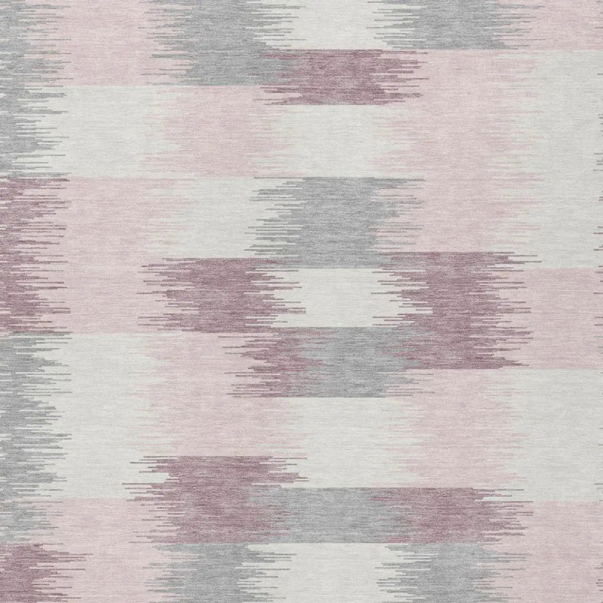 5' X 8' Pink And Linen Geometric Washable Indoor Outdoor Area Rug Homeroots Outdoor