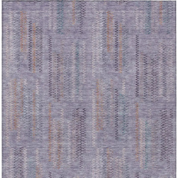 5' X 8' Plum And Purple Abstract Washable Indoor Outdoor Area Rug Homeroots Outdoor