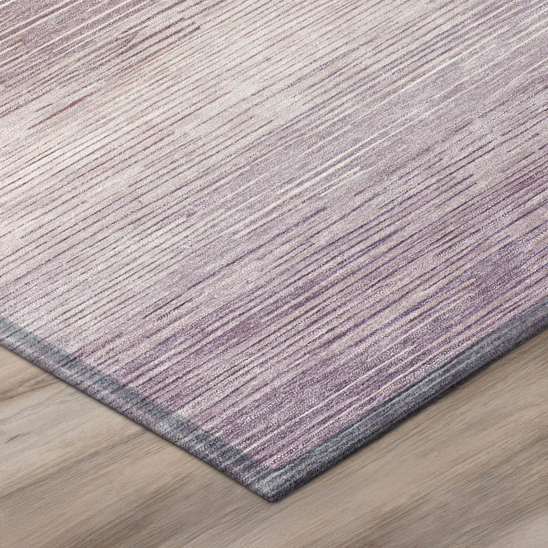 5' X 8' Plum And Purple Striped Washable Indoor Outdoor Area Rug Homeroots Outdoor