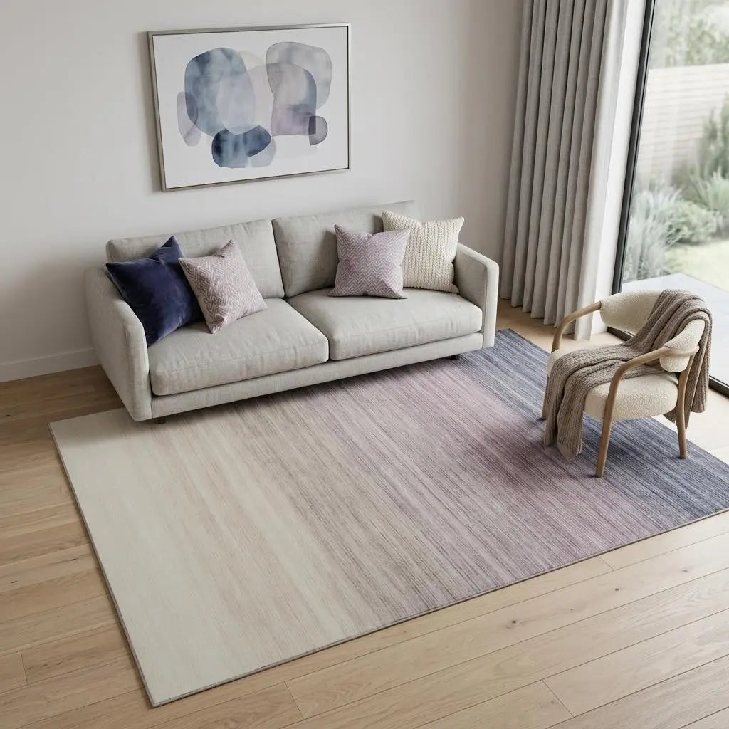 5' X 8' Purple Abstract Area Rug Homeroots Home Decor