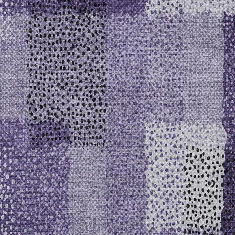 5' X 8' Purple And Lavender Abstract Washable Indoor Outdoor Area Rug Homeroots Outdoor