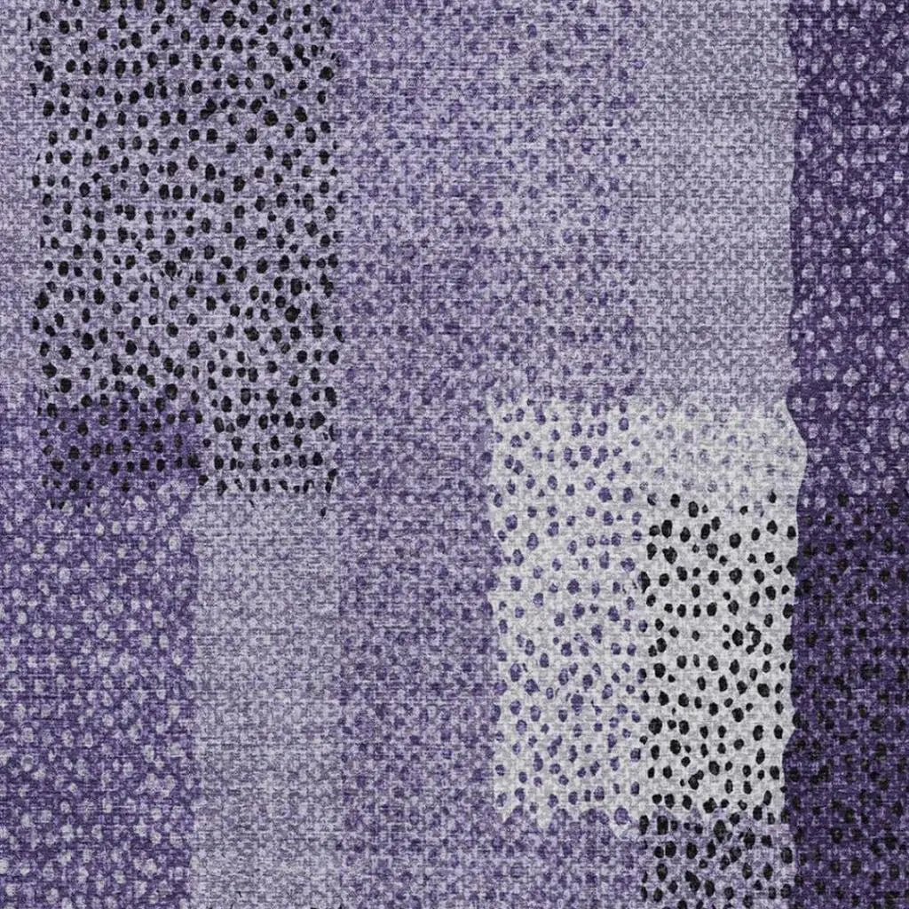 5' X 8' Purple And Lavender Abstract Washable Indoor Outdoor Area Rug Homeroots Outdoor