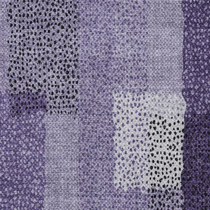 5' X 8' Purple And Lavender Abstract Washable Indoor Outdoor Area Rug Homeroots Outdoor