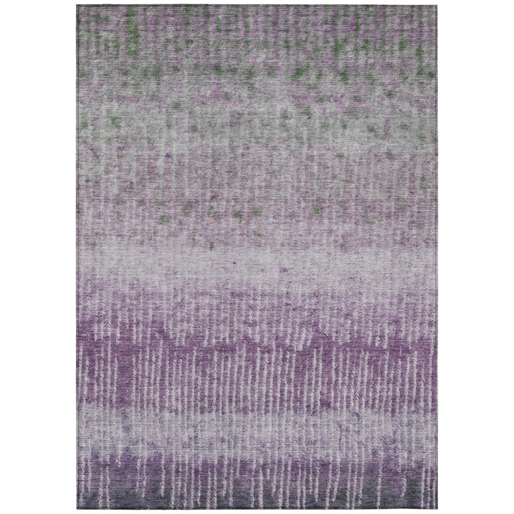 5' X 8' Purple And Lavender Abstract Washable Indoor Outdoor Area Rug Homeroots Outdoor