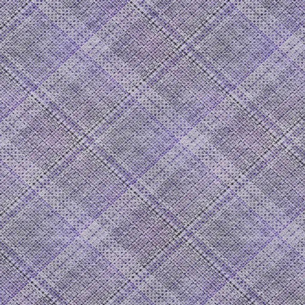5' X 8' Purple And Lavender Plaid Washable Indoor Outdoor Area Rug Homeroots Outdoor