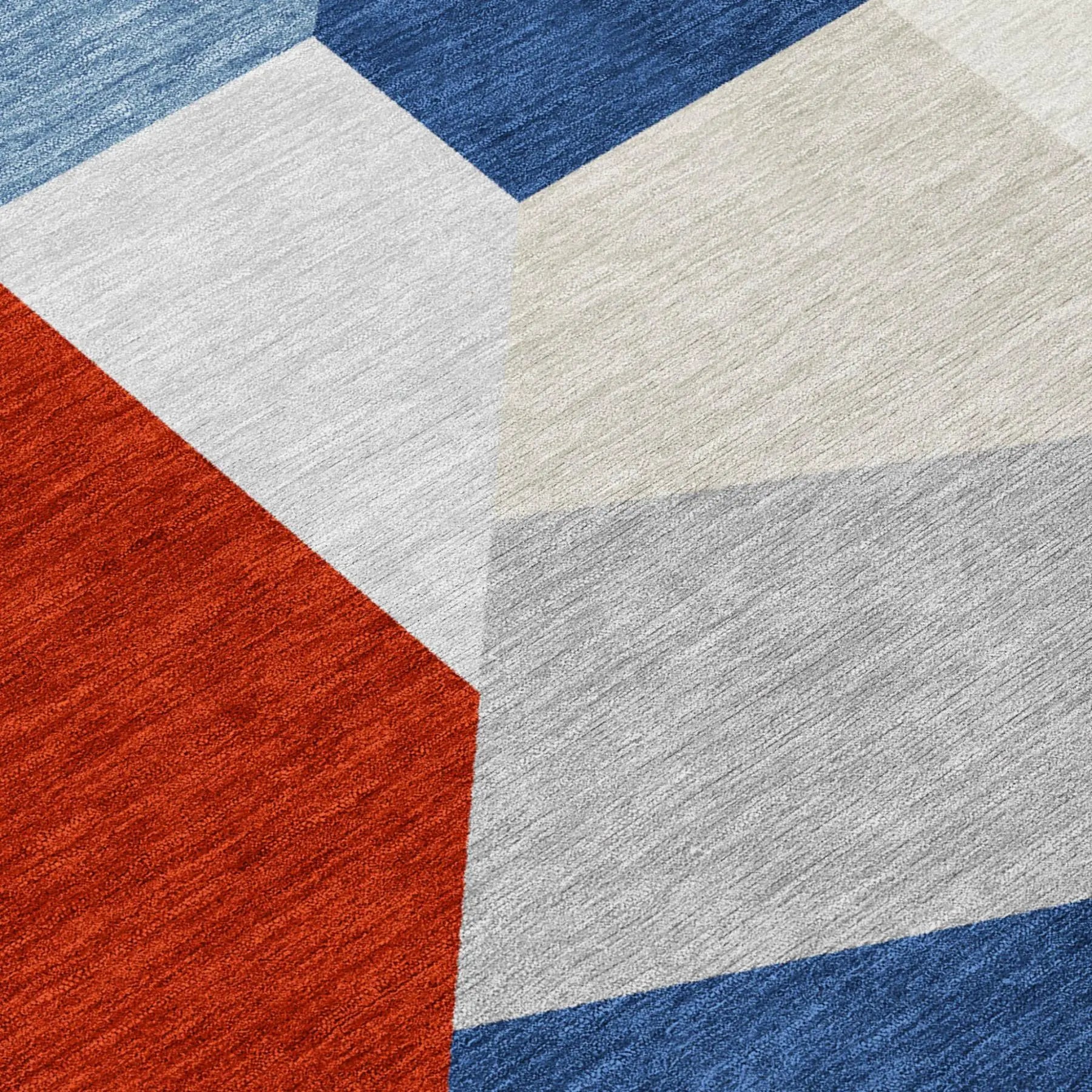 5' X 8' Red And Silver Geometric Washable Indoor Outdoor Area Rug Homeroots Outdoor