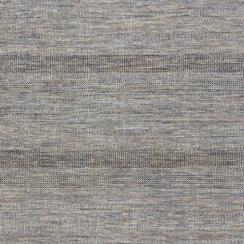 5' X 8' Silver And Brown Wool Striped Shag Hand Knotted Area Rug Homeroots Home Decor