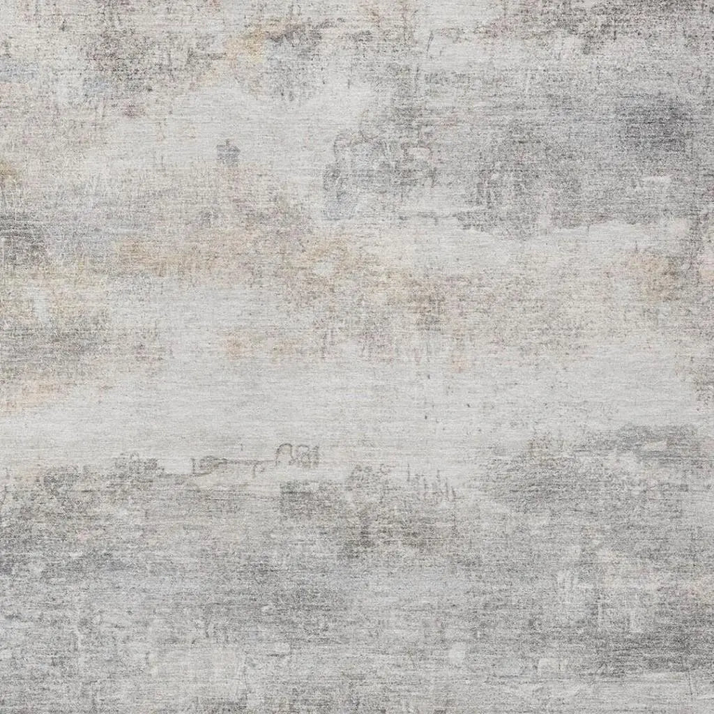 5' X 8' Silver And Gray Abstract Washable Indoor Outdoor Area Rug Homeroots Outdoor