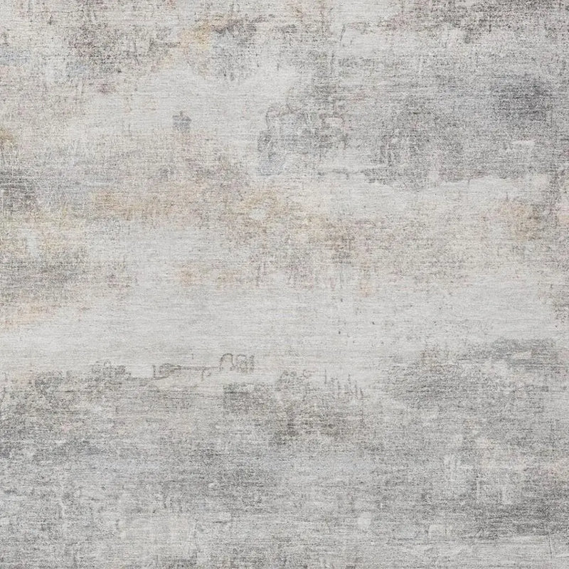 5' X 8' Silver And Gray Abstract Washable Indoor Outdoor Area Rug Homeroots Outdoor