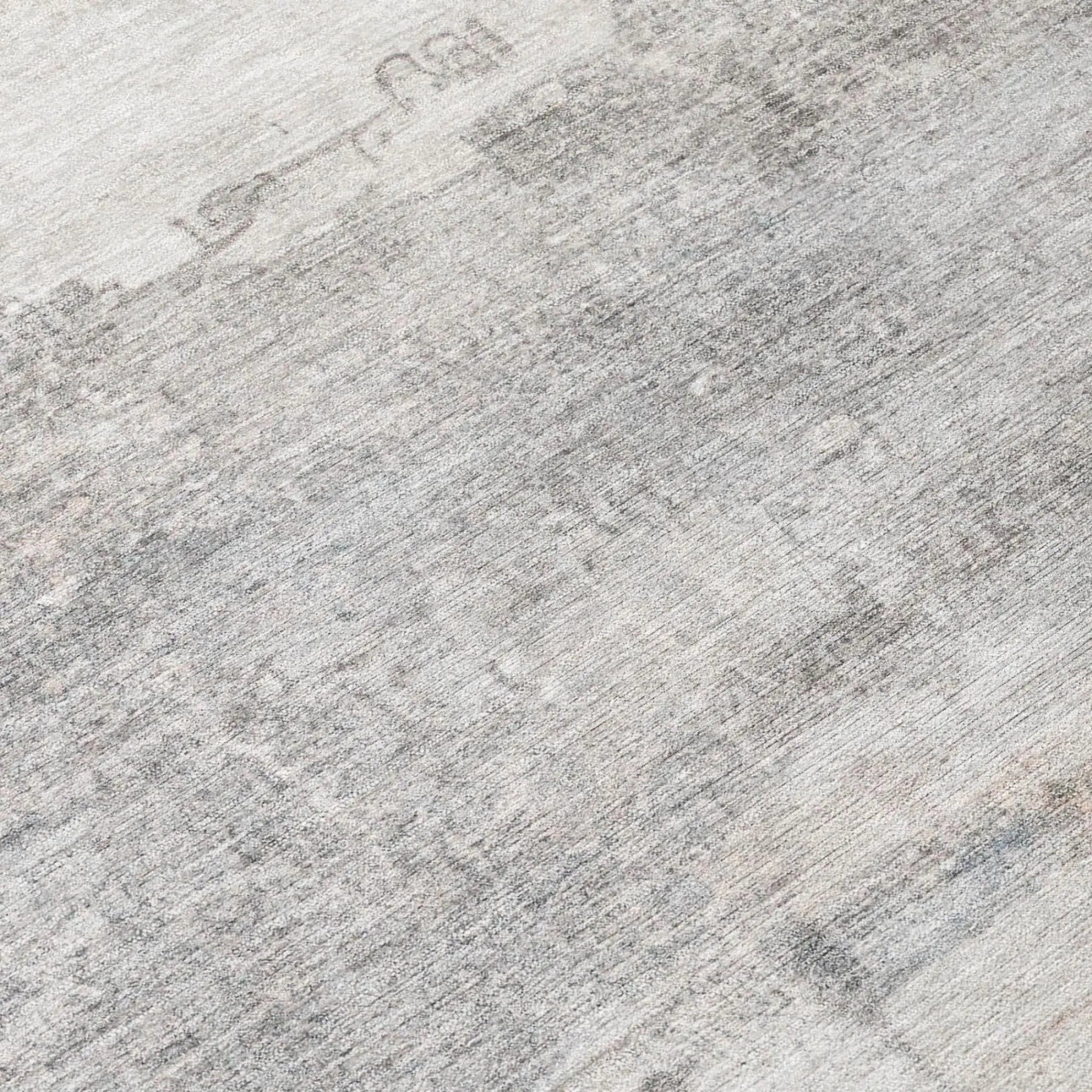 5' X 8' Silver And Gray Abstract Washable Indoor Outdoor Area Rug Homeroots Outdoor