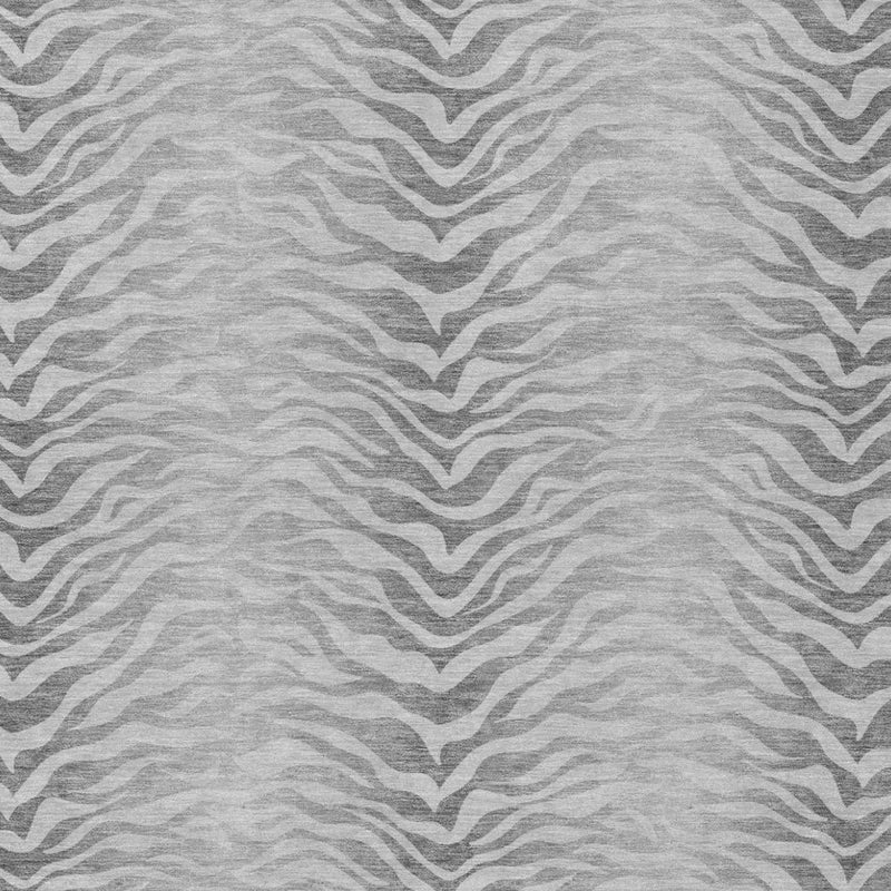 5' X 8' Silver And Gray Animal Print Washable Indoor Outdoor Area Rug Homeroots Outdoor