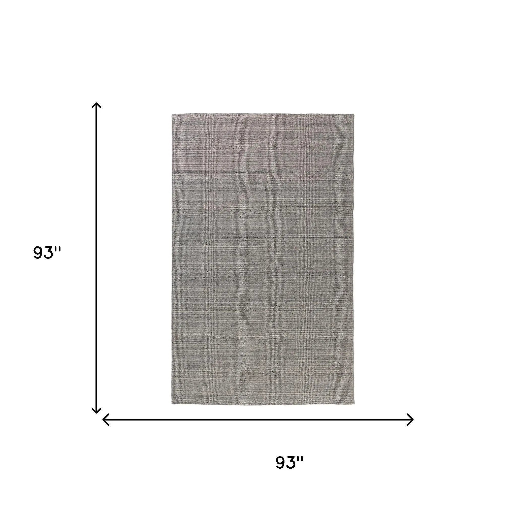 5' X 8' Silver And Gray Wool Hand Knotted Area Rug Homeroots Home Decor